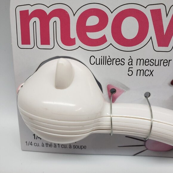 New Joie Cat Measuring Spoon Set Meow 5 Piece White - Picture 3 of 15